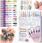 3D Nail Art Pens Set – 12 Colors for DIY Nail Design