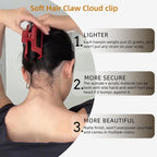 Flexible Bendable Silicone Cloud Hair Claw Clips
