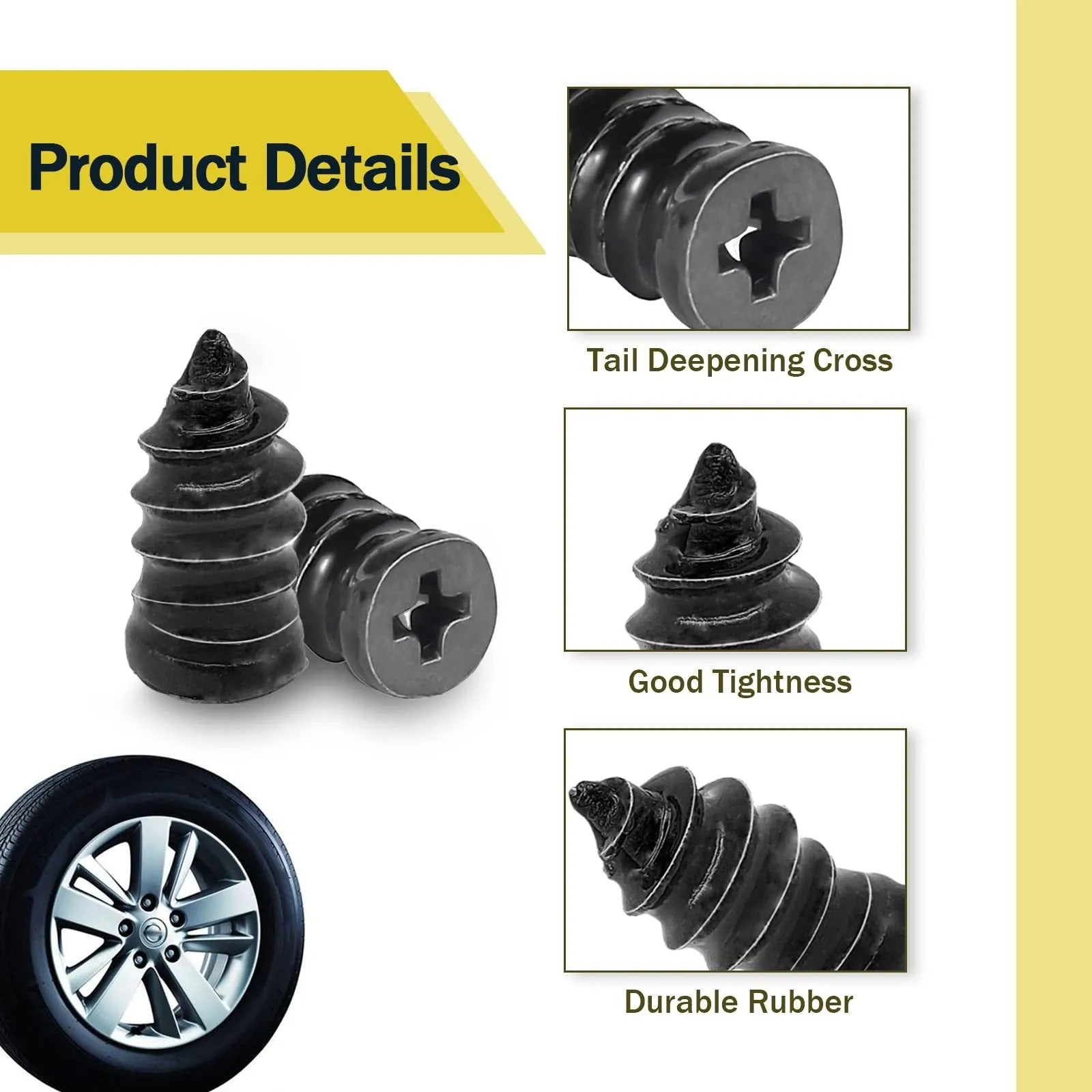 Tire Repair Rubber Nails Kit