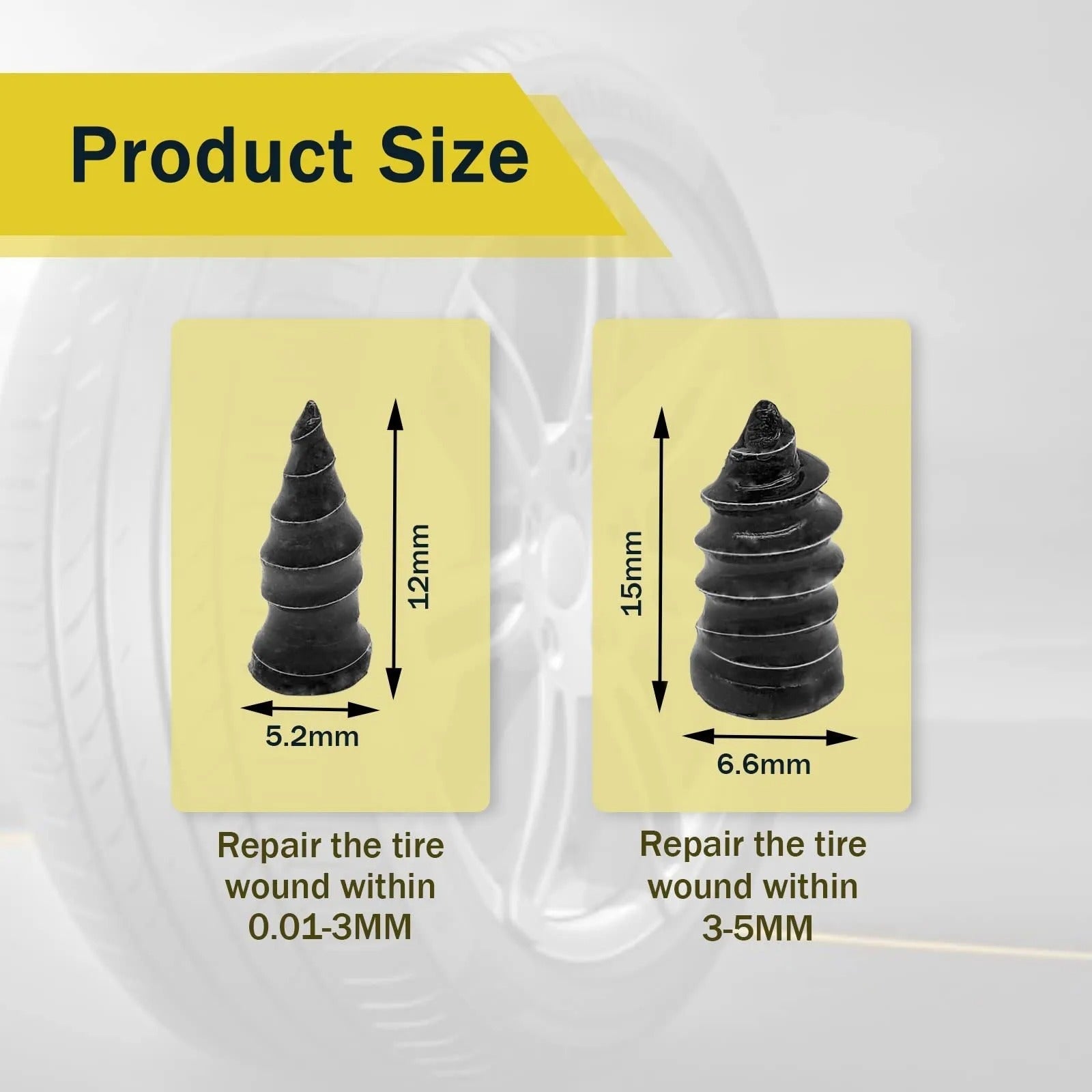 Tire Repair Rubber Nails Kit