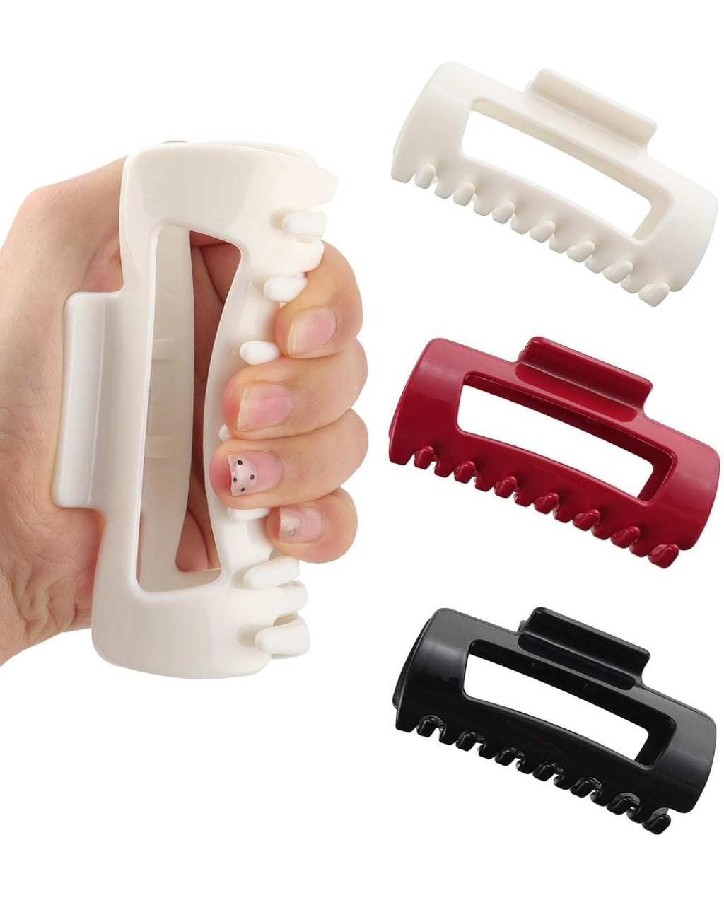 Flexible Bendable Silicone Cloud Hair Claw Clips