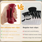 Flexible Bendable Silicone Cloud Hair Claw Clips